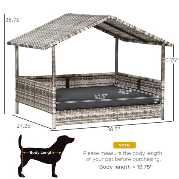 Luxe Pet Sofa Bed - Elite Dog Tent with Canopy - Woofcuties