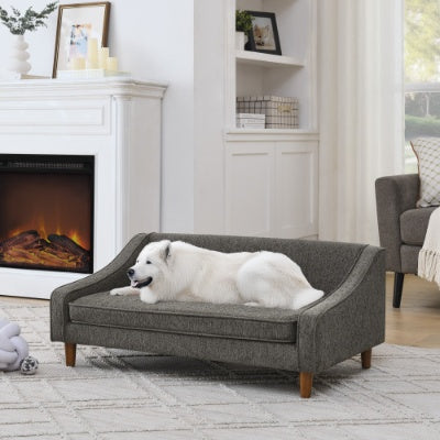 Splendid Elevated Pet Lounge - Opulent Sofa with Avant-Garde Armrests - Woofcuties