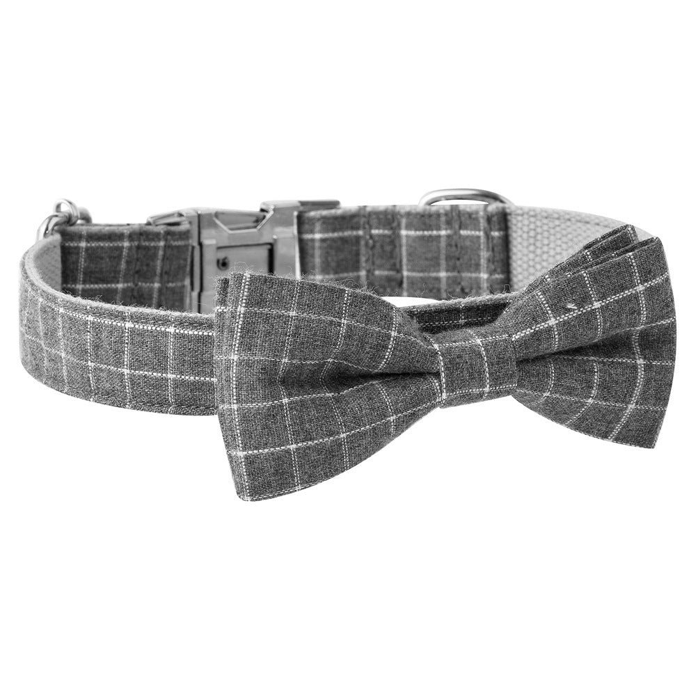 Opulent British Plaid Alloy Dog Collar - Woofcuties