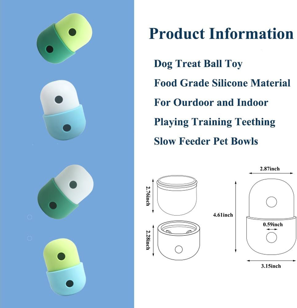 Pet Puzzle Toy - Cute Interactive Dog Treat Dispensing Ball - Woofcuties