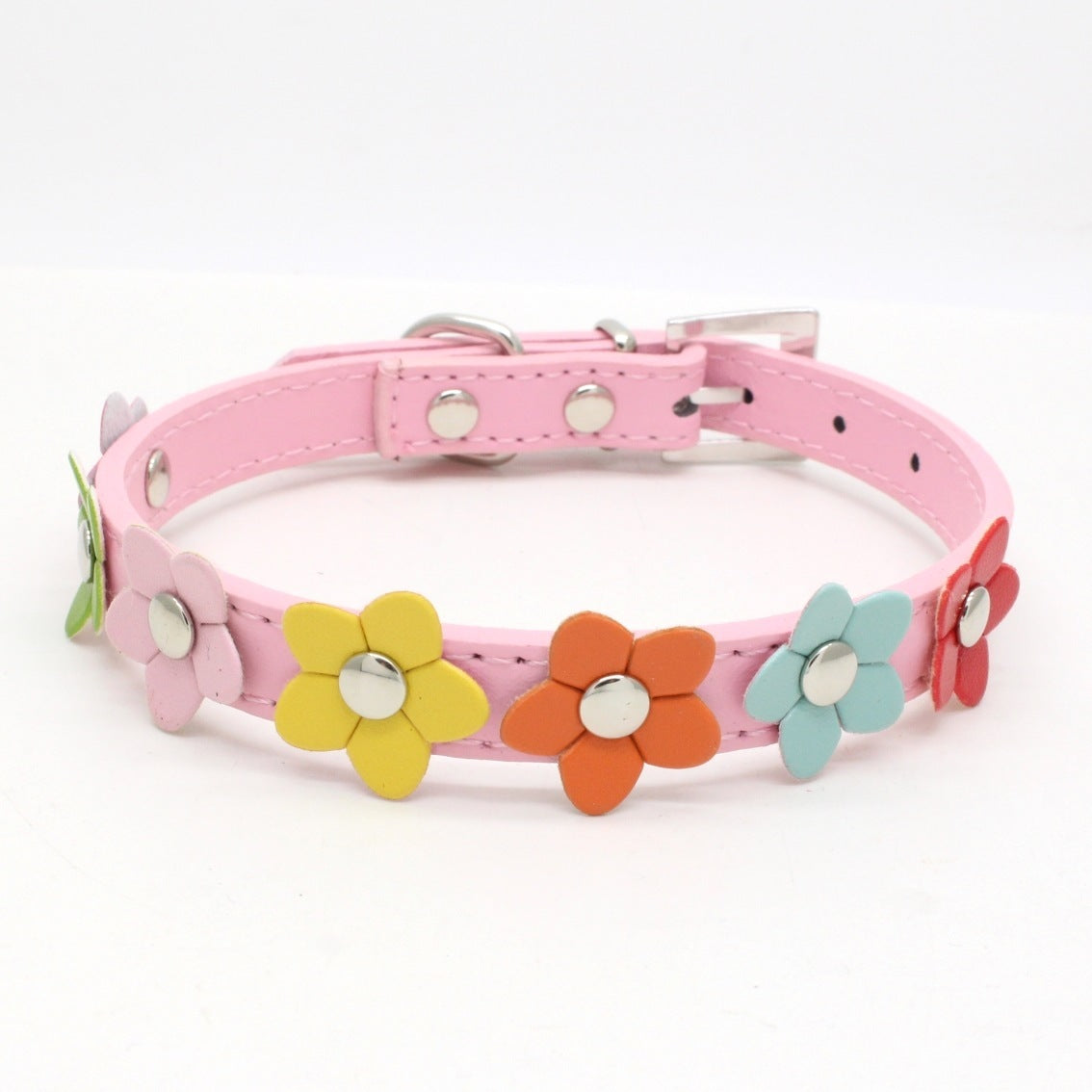 Charming Flower PU Pet Collar - Woofcuties