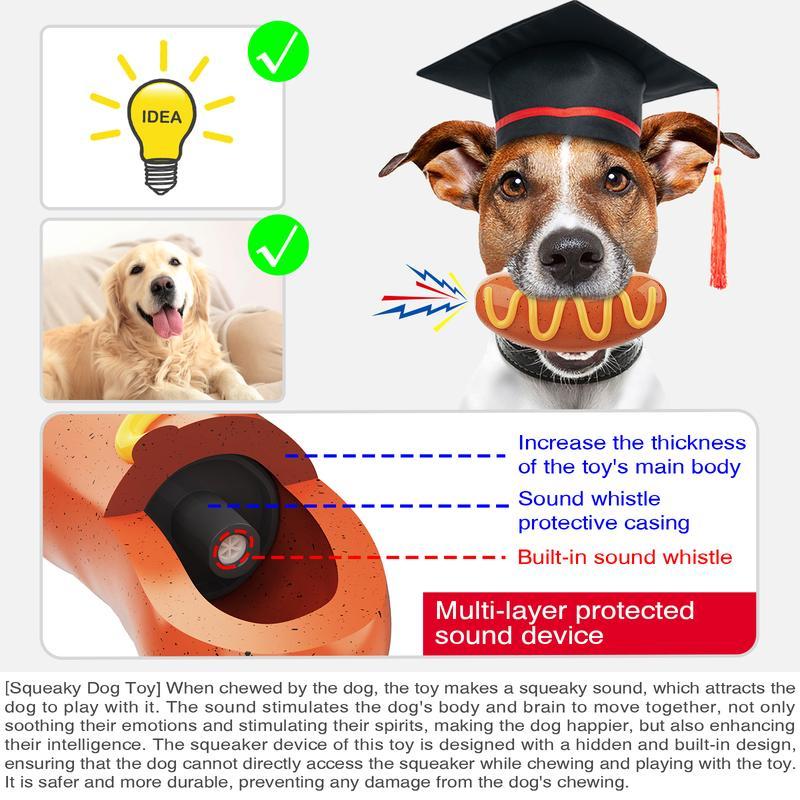 Indestructible Chew Toy - Tough Rubber Dog Toy for Aggressive Chewers - Woofcuties