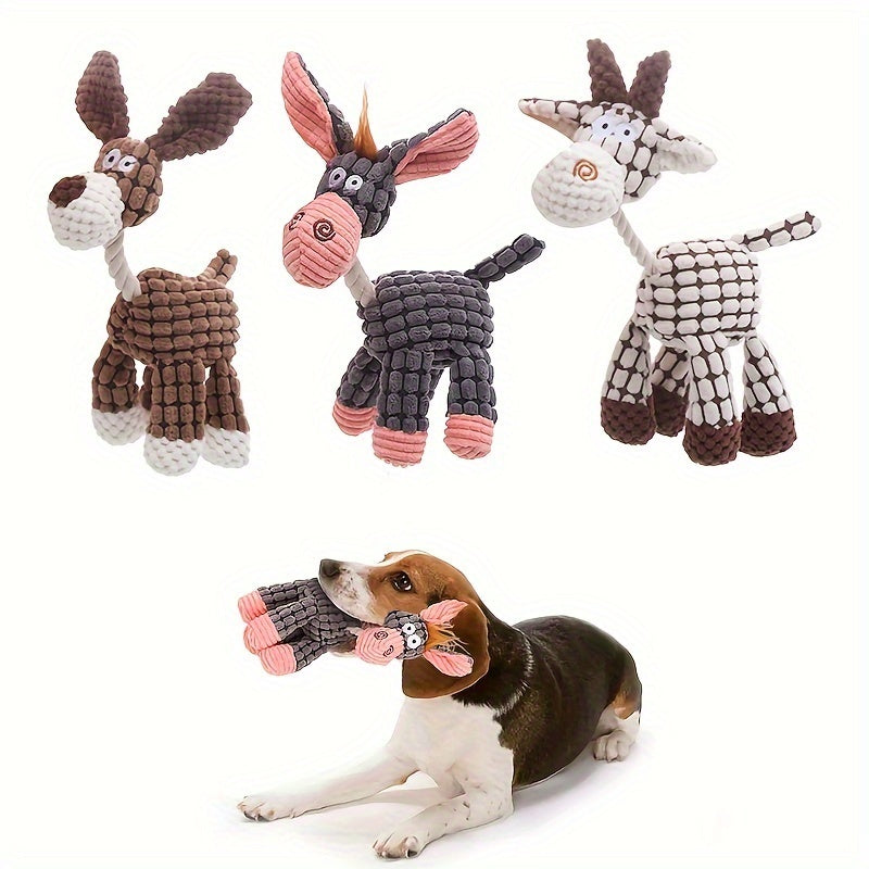 Squeaky Dog Toys Pack - Cute Soft Plush Chew Toys for Puppies - Woofcuties