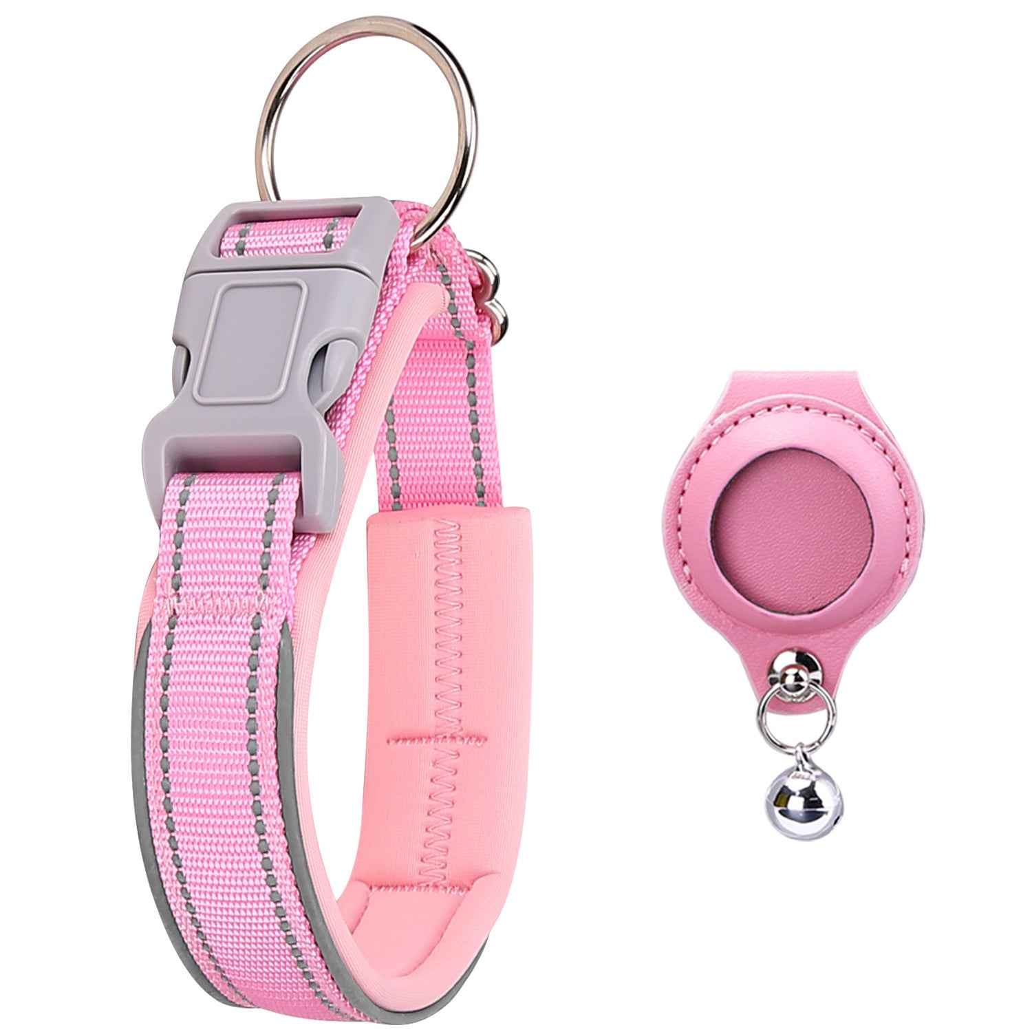 Splendid Leather AirTag Pet Collar Case - Woofcuties