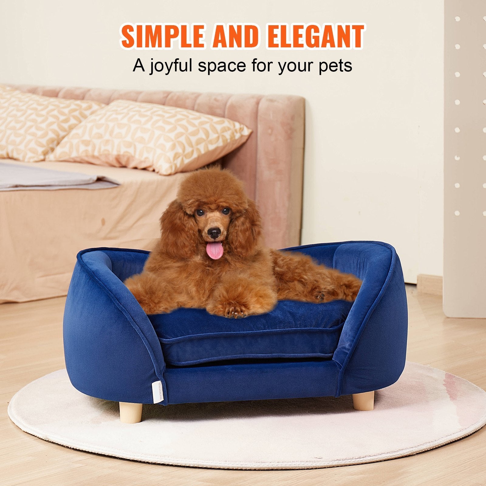 Majestic Pet Lounge - Sumptuous Velvet Sofa Haven for Medium Pets - Woofcuties