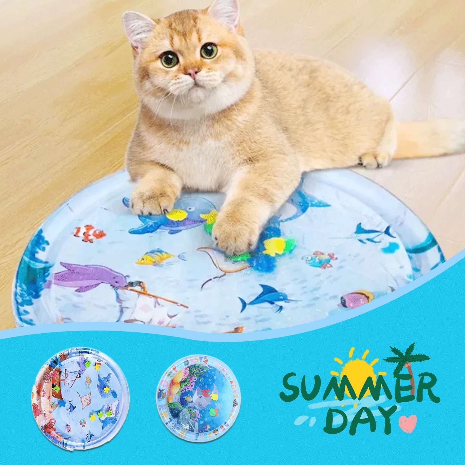 Summer Cooling Water Bed - Premium Ice Pad for Dogs and Cats - Woofcuties