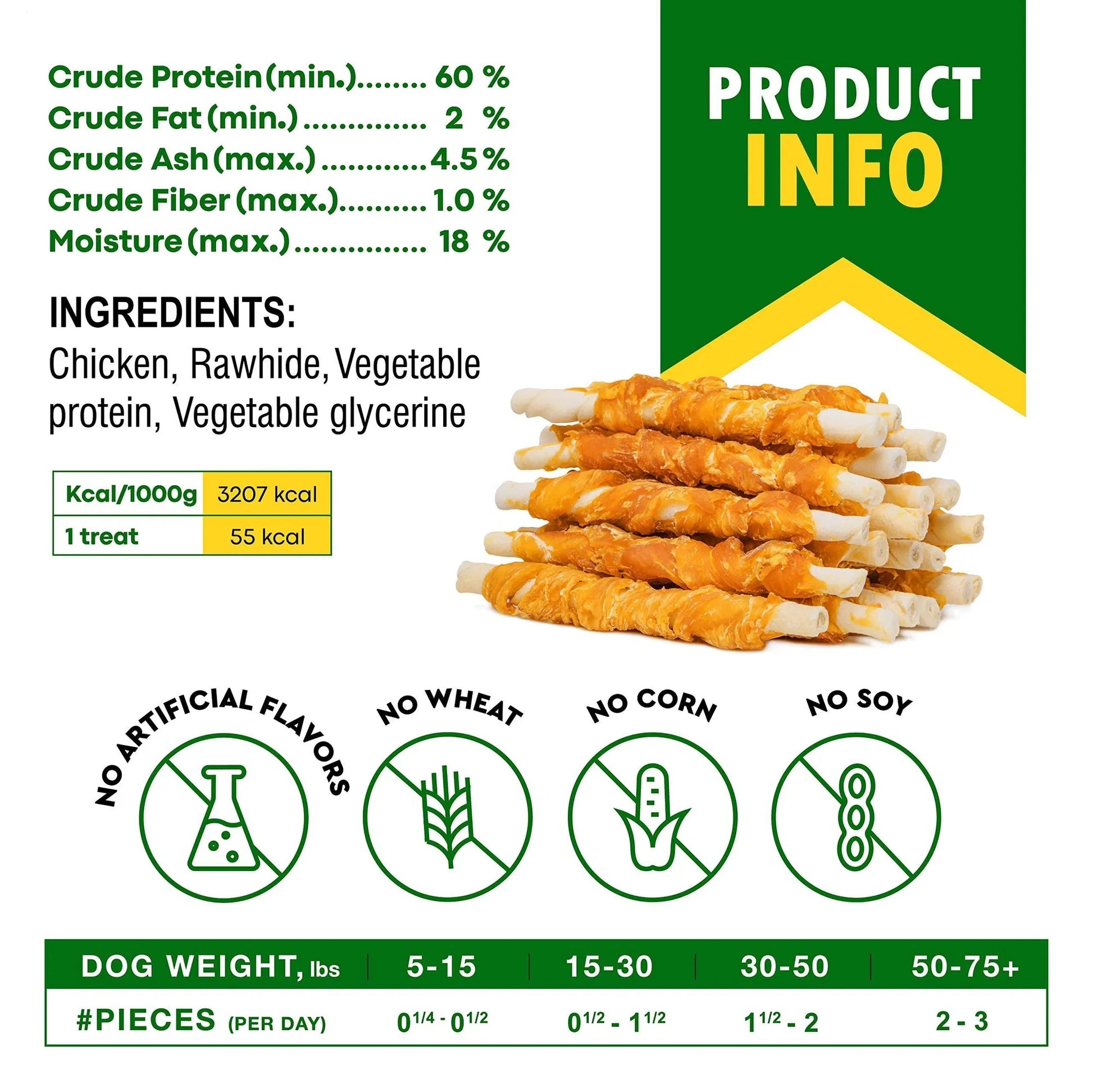 Chicken-Wrapped Dog Sticks, Top-Grade Chew Treats - Woofcuties