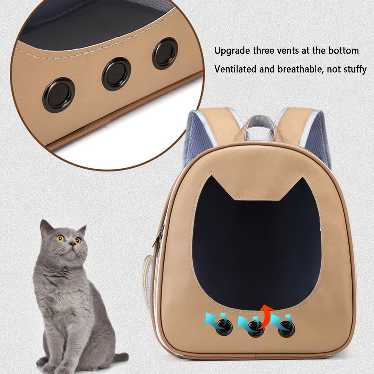 Luxuriant Opulent Breathable Pet Travel Pack - Woofcuties