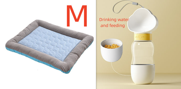 Plush Cooling Pet Pad - Sumptuous Ice Silk Mat for Summer Comfort - Woofcuties