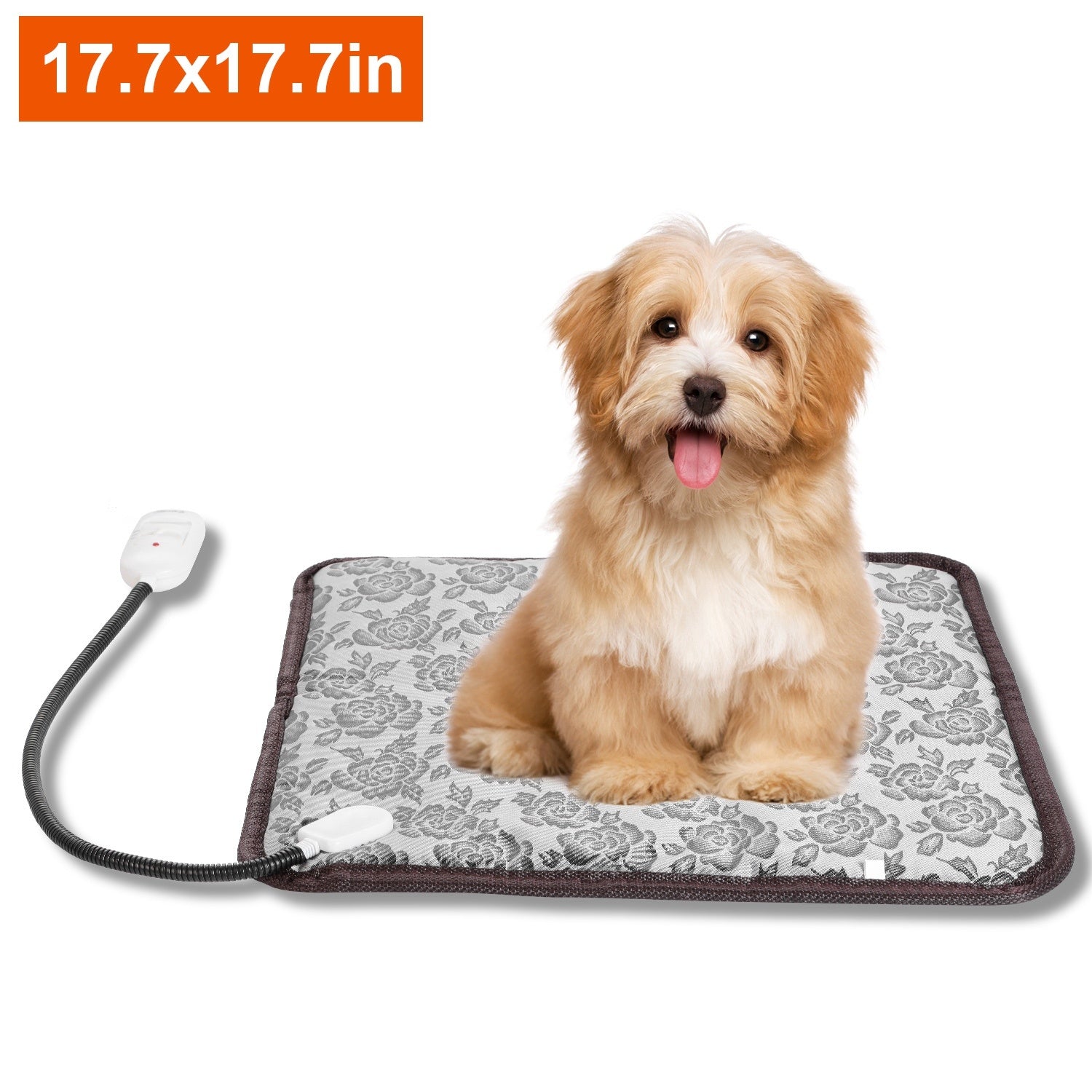 Plush Pet Heating Pad - Lavish Electric Warming Mat for Dogs and Cats - Woofcuties