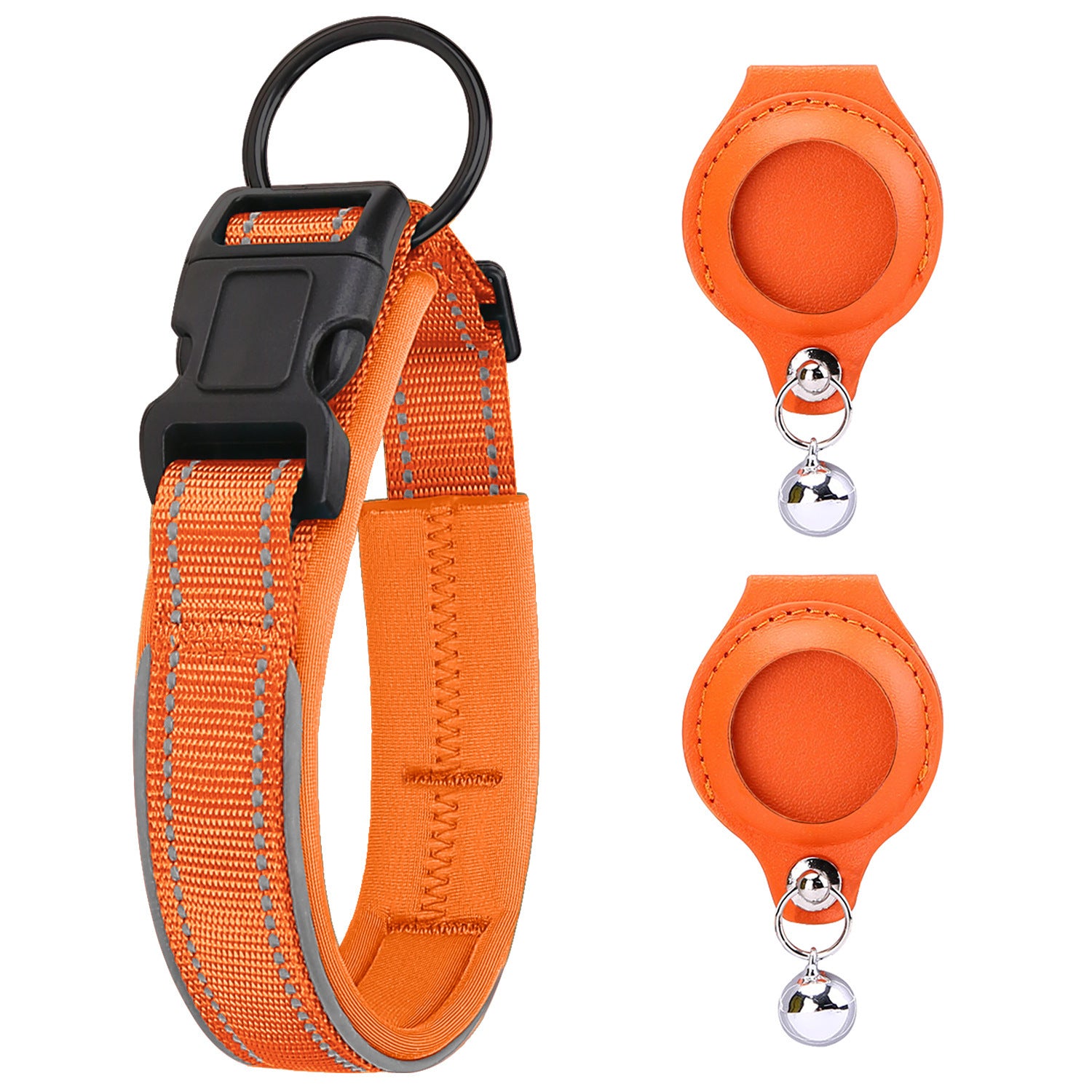 Splendid Leather AirTag Pet Collar Case - Woofcuties