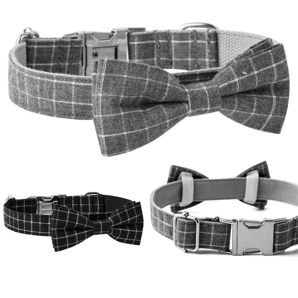 Opulent British Plaid Alloy Dog Collar - Woofcuties
