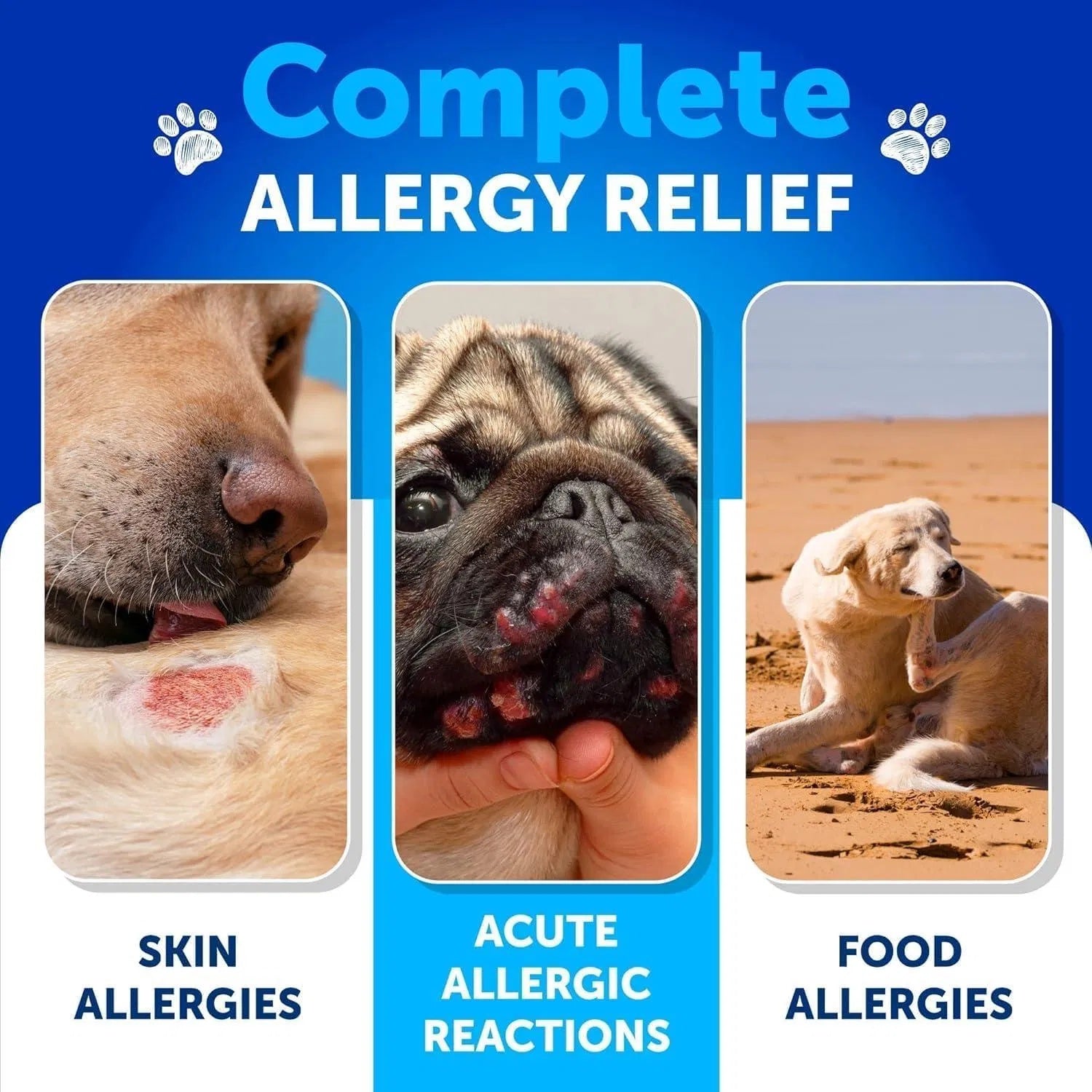 Specialty Allergy Relief Chews - Premium Itching Skin Support for Dogs - Woofcuties