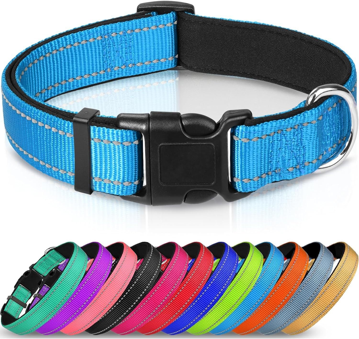 Luminous Adjustable Reflective Dog Collar - Woofcuties