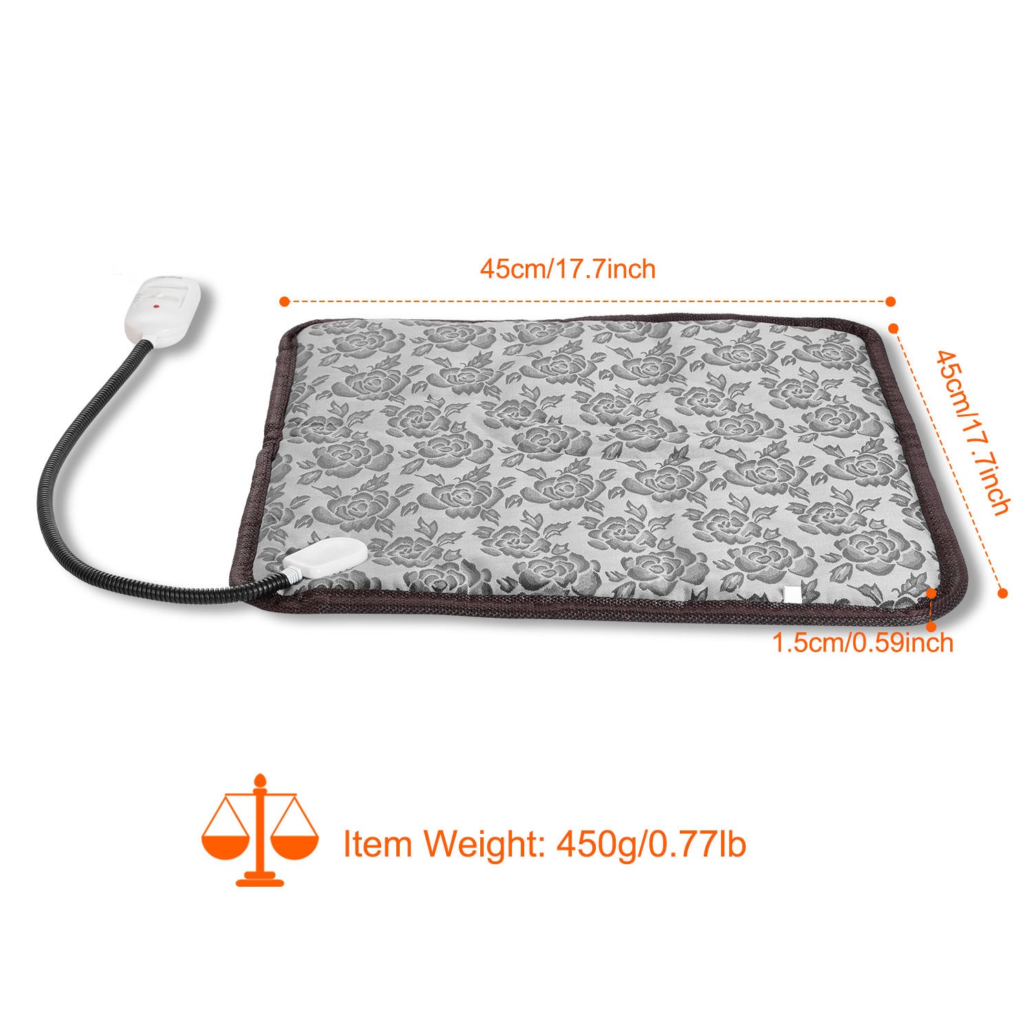 Plush Pet Heating Pad - Lavish Electric Warming Mat for Dogs and Cats - Woofcuties