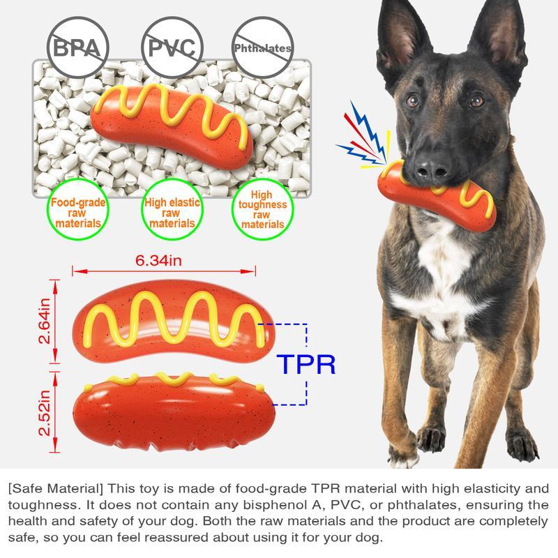Indestructible Chew Toy - Tough Rubber Dog Toy for Aggressive Chewers - Woofcuties