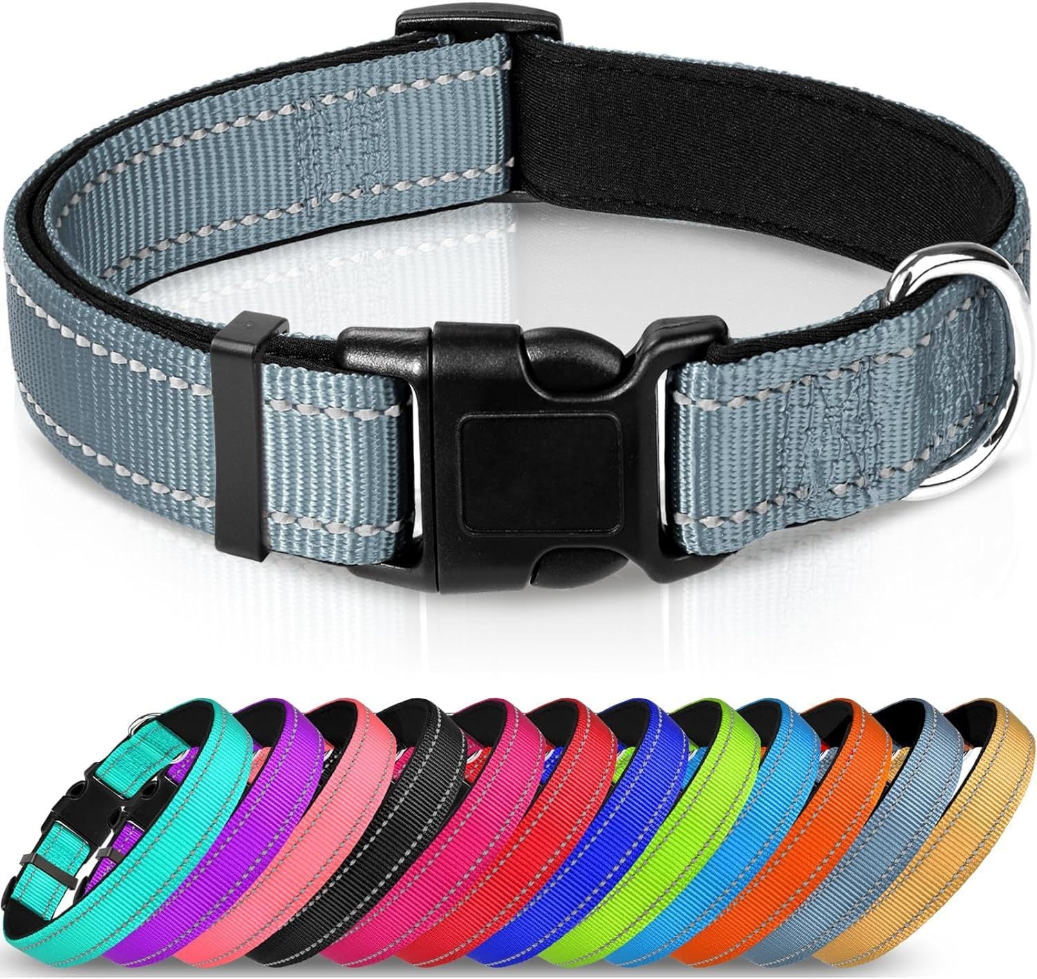 Luminous Adjustable Reflective Dog Collar - Woofcuties