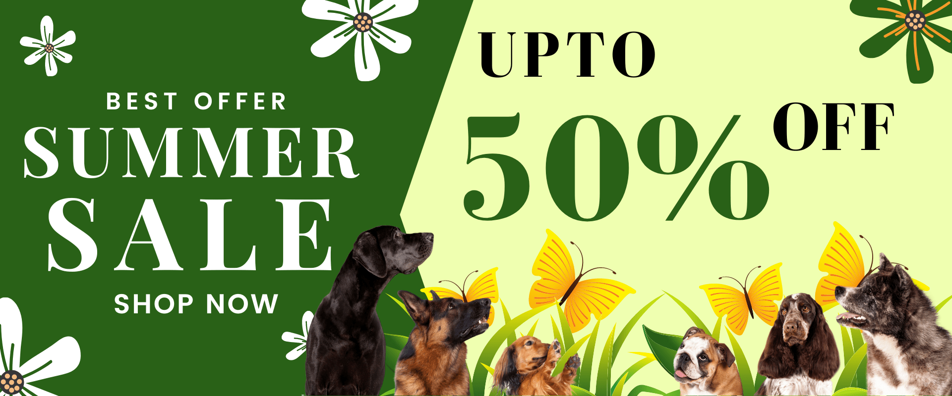 Summer sale on woofcuties.com